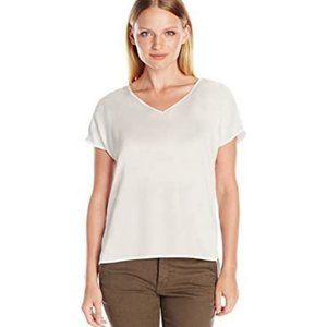 NWT Dockers Petite Dohlman White basic Short Sleeve Blouse - Size XLP